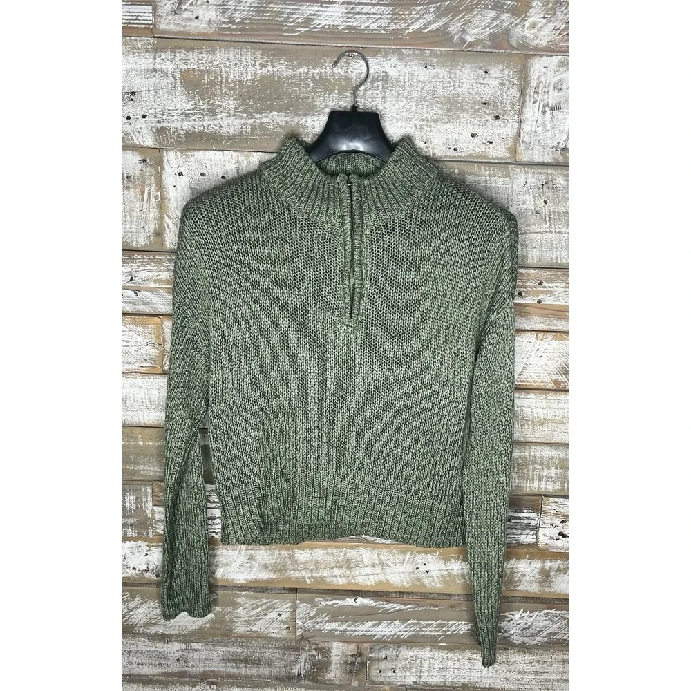 Harper Heritage womens knitted green long sleeved sweater‎ S
